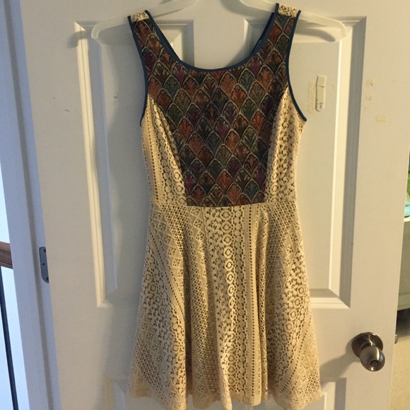 Flying Tomato Lace and Embroidered Dress