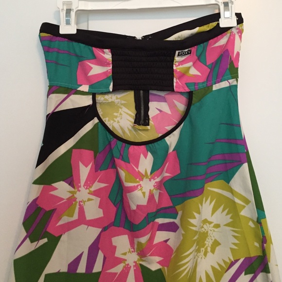 🔻EUC Roxy tropical dress with cutout back - Picture 2 of 4