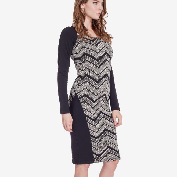 Chevron Printed Dress - Picture 3 of 4