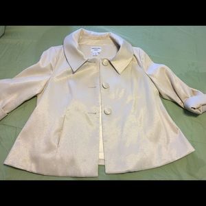 Cream and Gold Swing Jacket