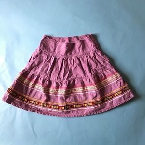 Vintage purple embroidered skirt