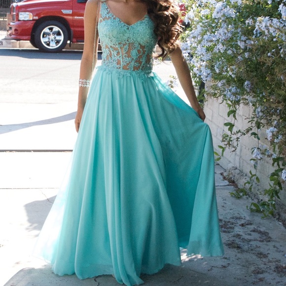 Mint prom dress!