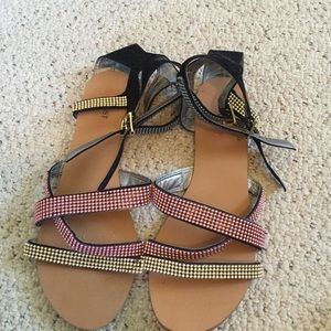 NWOT Strappy Sandals