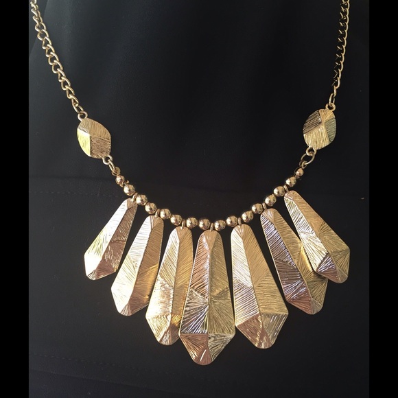Goldtone Statement Necklace