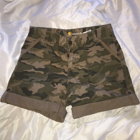 Carhartt relaxed fit camo shorts