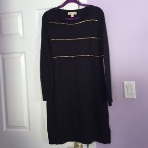 Brand new Michael Kors sweater dress w gold chain