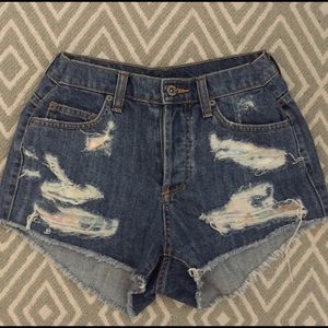 Carmar Denim Floral High Wasted Shorts