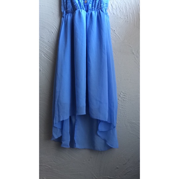 CLOSET CLOSING Blue High-Low Dress - Picture 2 of 4