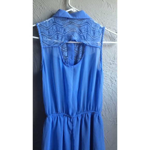 CLOSET CLOSING Blue High-Low Dress - Picture 4 of 4