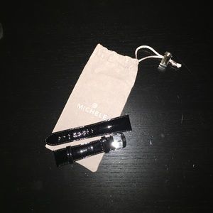 20mm Michele patent leather strap