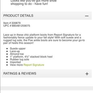 Report Signature Shoes - Tan Lug Sole Booties Report Signature Shoes - Tan Lug Sole Booties