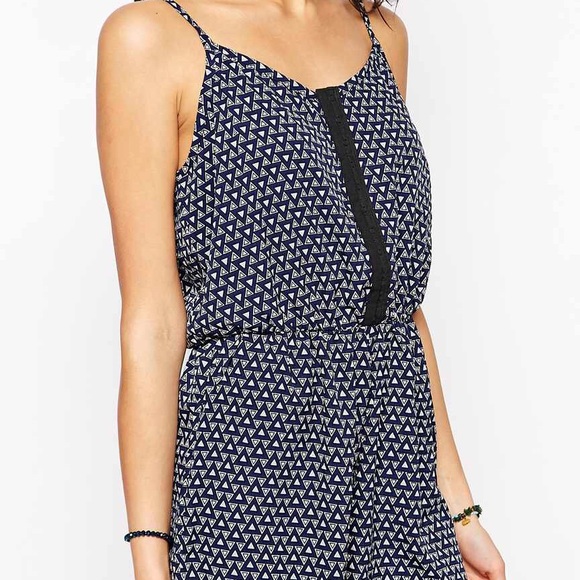 ASOS blue print romper - Picture 3 of 4