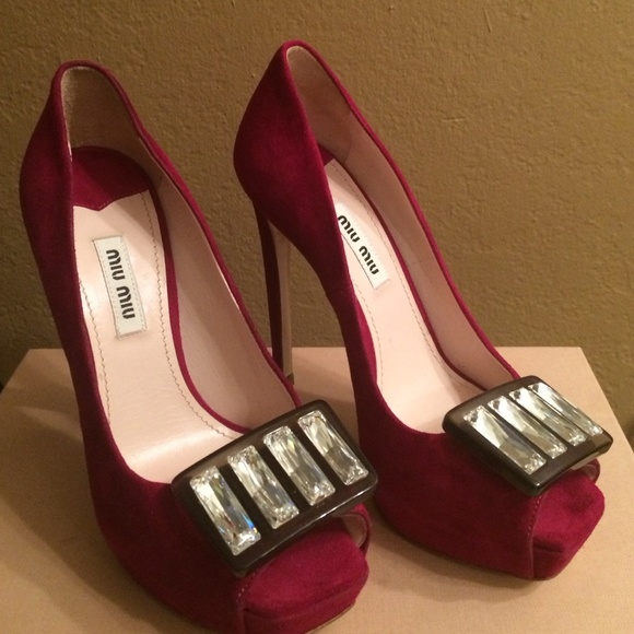 Miu Miu peep toe pumps - Picture 2 of 4