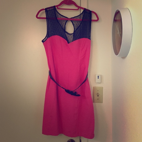 Hot pink Betsy Johnson dress