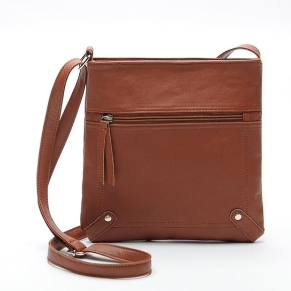 Vegan Leather Cross Body Messenger Bag👜 - Picture 3 of 4