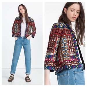 Zara embroidered jacket