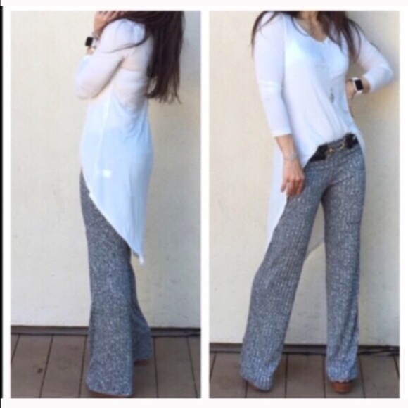 Best selling tweed fold waist pants ONE DAY SALE - Picture 3 of 4