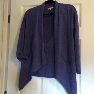 Eileen Fisher Purple Fly Away Cardigan