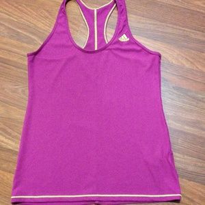Adidas magenta racerback top