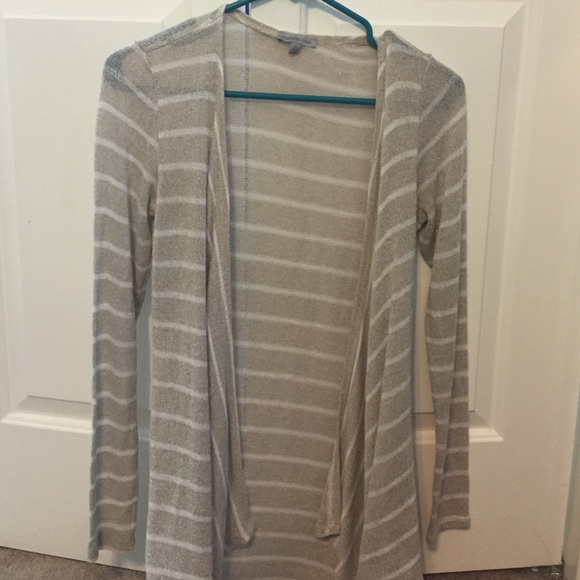 Tan and white cardigan - Picture 1 of 2