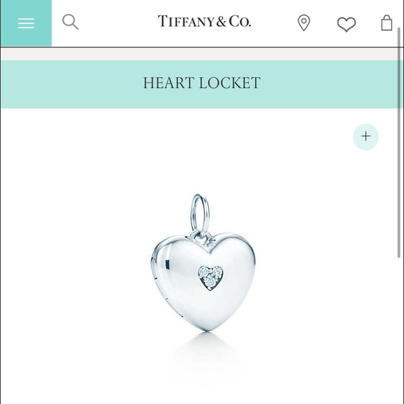 Tiffany & Co. Jewelry - Tiffany & Co. heart locket with diamonds