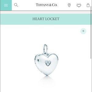 Tiffany & Co. heart locket with diamonds