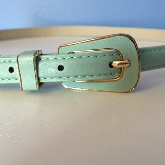 Tiffany blue belt