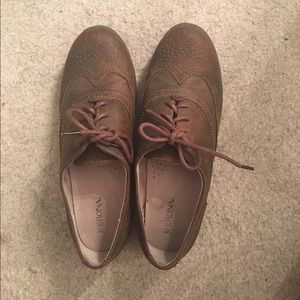 Brown oxfords