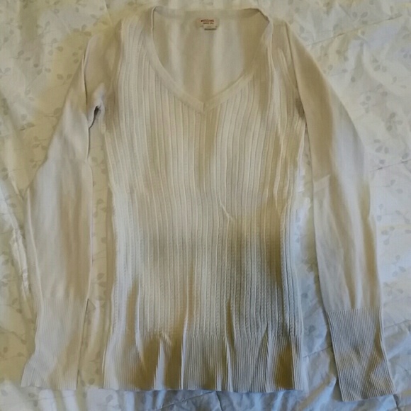 Cream colored thermal top