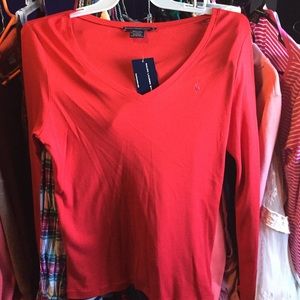 Ralph Lauren Polo v-neck long sleeve
