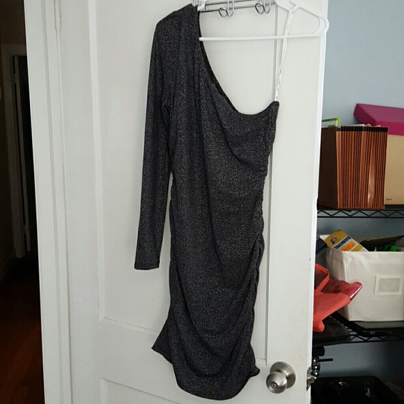 NYE one-shoulder cocktail dress