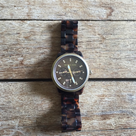 Michael Kors tortoise watch