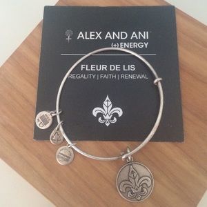 Alex and Ani Fleur De Lis Bangle