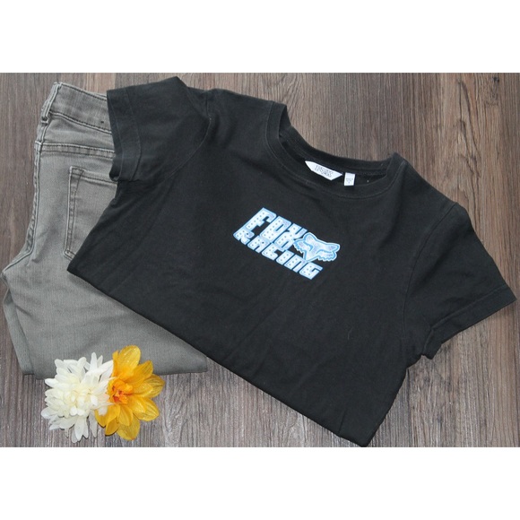 Fox Racing Fox Girl Chance Vneck Tee Shirt Black