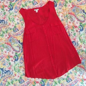 Old Navy Red Cotton Tank
