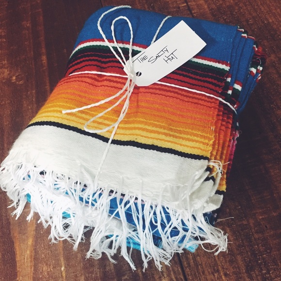 Huge 5 X 7 ft. Mexican blanket serape falsa stripe