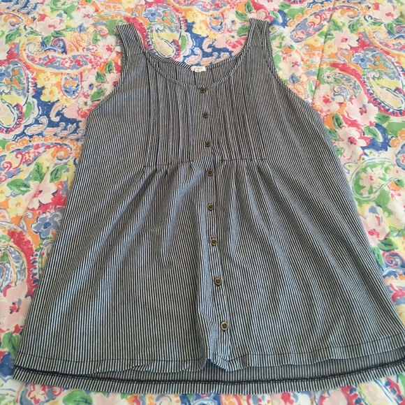 Navy Striped J. Crew Tank