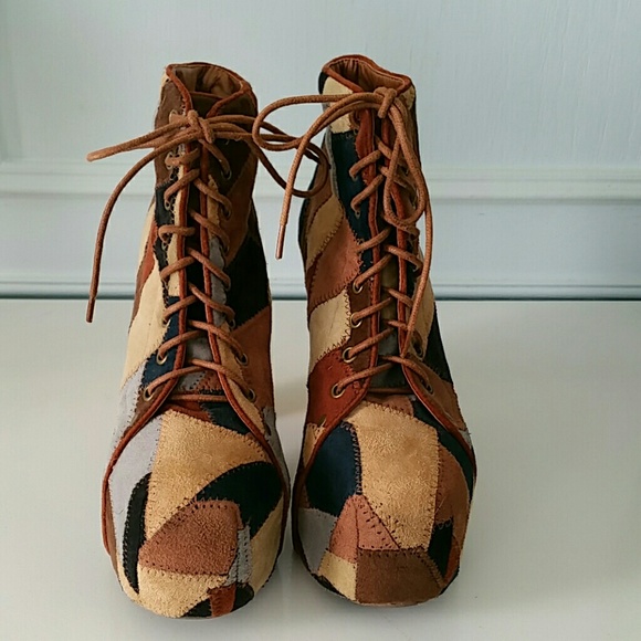 Aldo patchwork boots size 40