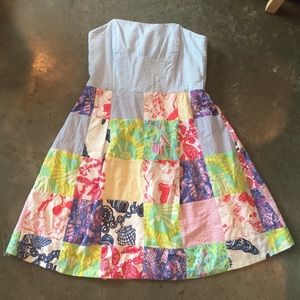 Lilly Pulitzer Patchwork Seersucker Dress