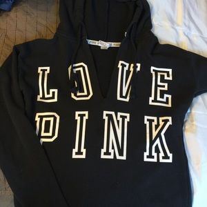 pink hoodie