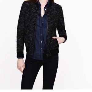 J.Crew Boucle Bomber Jacket