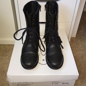 Steve Madden Original Troopa Black Combat Boots
