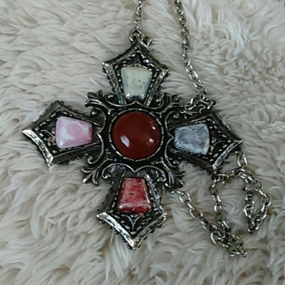 Vintage amber cross