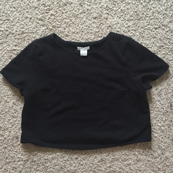 Black crop top