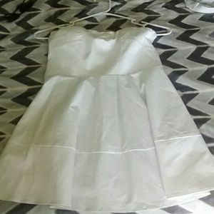 Strapless white Express dress
