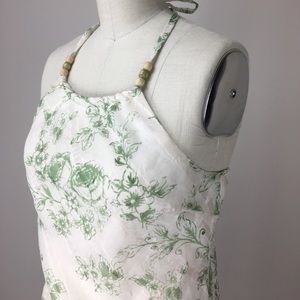 Handkerchief hem halter top