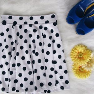 Forever 21 Polka Dot Skater Skirt