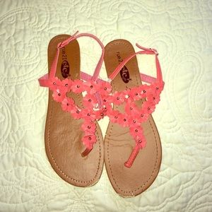 Pink Flower sandals