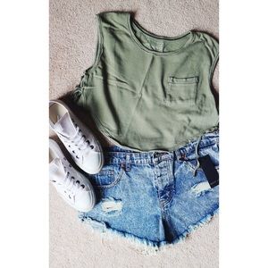 Forever 21 Highwaisted Jean Shorts