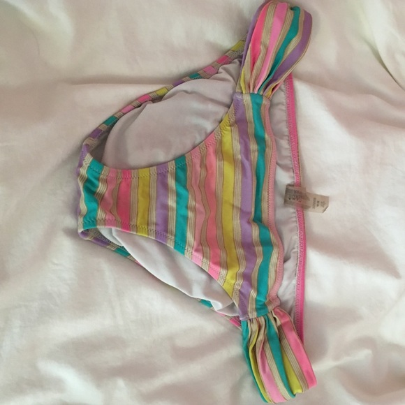 Gold and striped with different colors bottoms